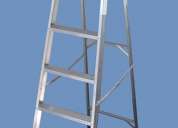 Escalera aluminio tijera de 8 escalones altura 2.40 mts