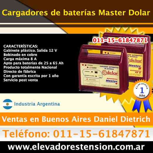 Cargadores de baterias inteligentes Hurlingham Tfno. (011)15-6184-7871