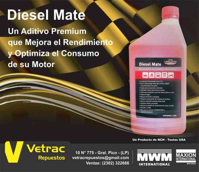 Aditivo para Gasoil Diesel Mate, General Pico Doplim 177905